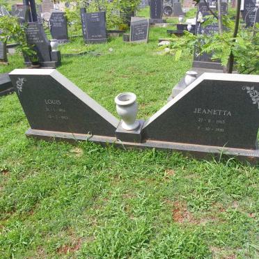 KOTZE Louis 1914-1993 &amp; Jeanetta 1915-1981