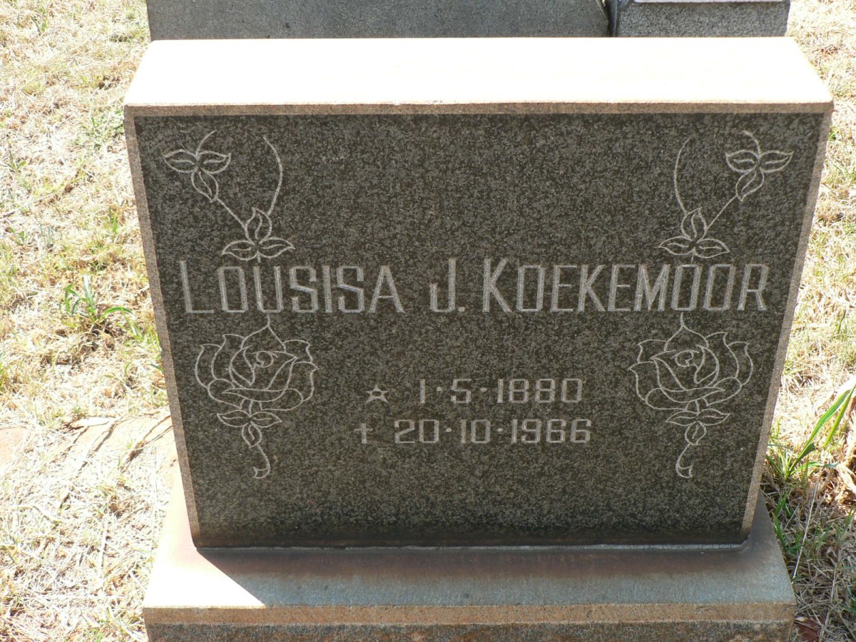 KOEKEMOOR Lousisa J. 1880-1966