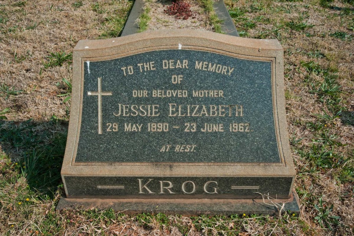 KROG Jessie Elizabeth 1890-1962