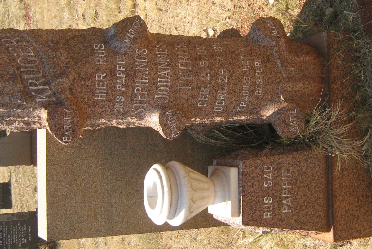 KRUGER Stephanus Johannes Petrus 193?-1965