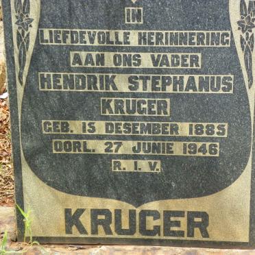 KRUGER Hendrik Stephanus 1885-1946