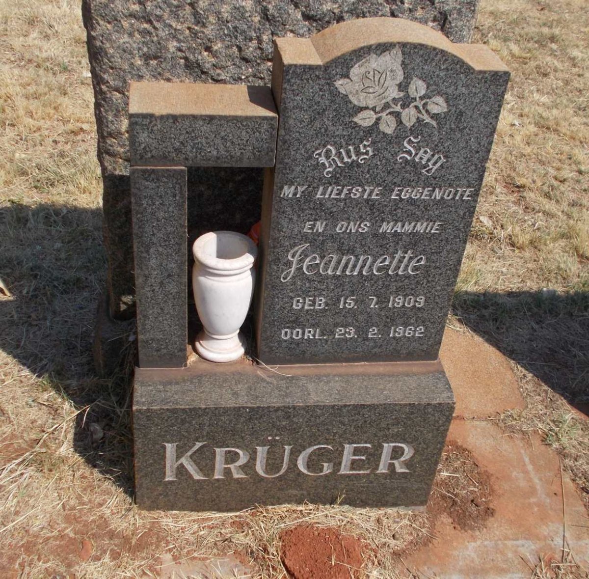 KRUGER Jeannette 1909-1962
