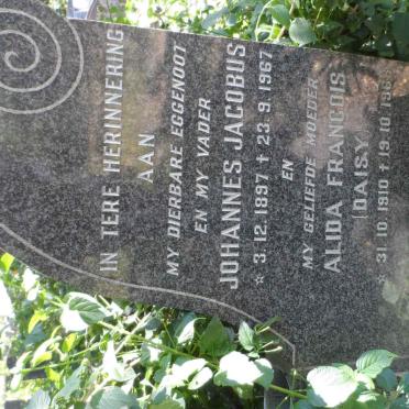 KRUGER Johannes Jacobus 1897-1967 &amp; Alida Francois 1910-1968