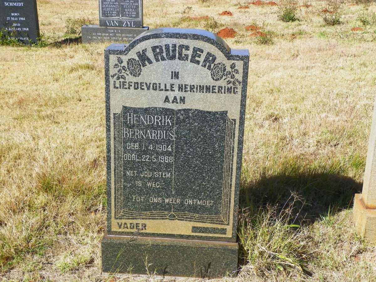KRUGER Hendrik Bernardus 1904-1968