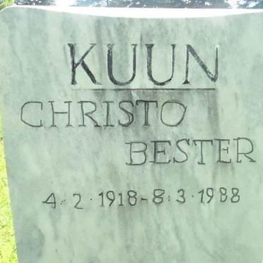 KUUN Christo Bester 1918-1988