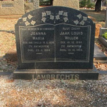 LAMBRECHTS Jaak Louis Willem 1895-1955 &amp; Joanna Maria VAN THILLO 1896-1964