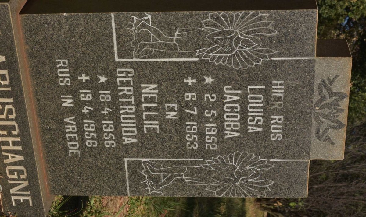 LABUSCHAGNE Louisa Jacoba 1952-1953 :: LABUSCHAGNE Nellie Gertruida 1956-1956