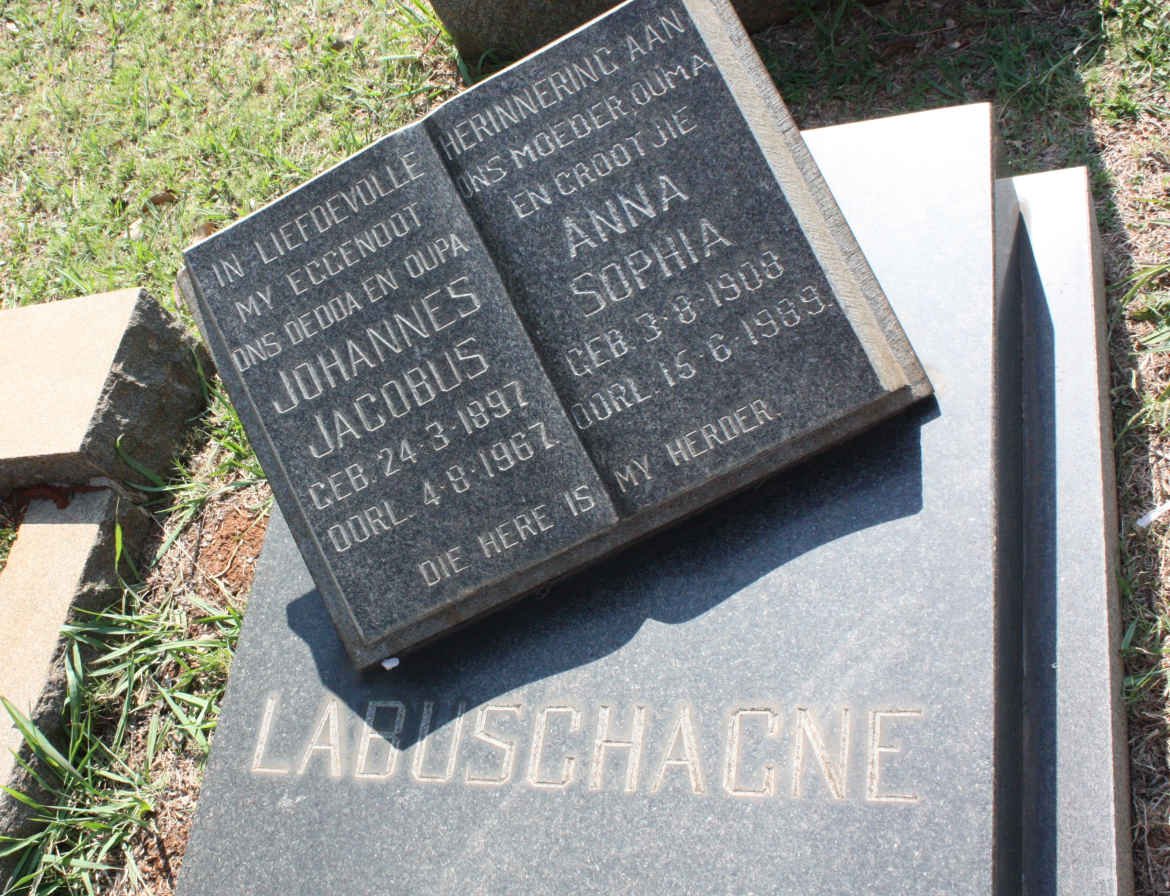 LABUSCHAGNE Johannes Jacobus 1897-1967 &amp; Anna Sophia 1908-1989