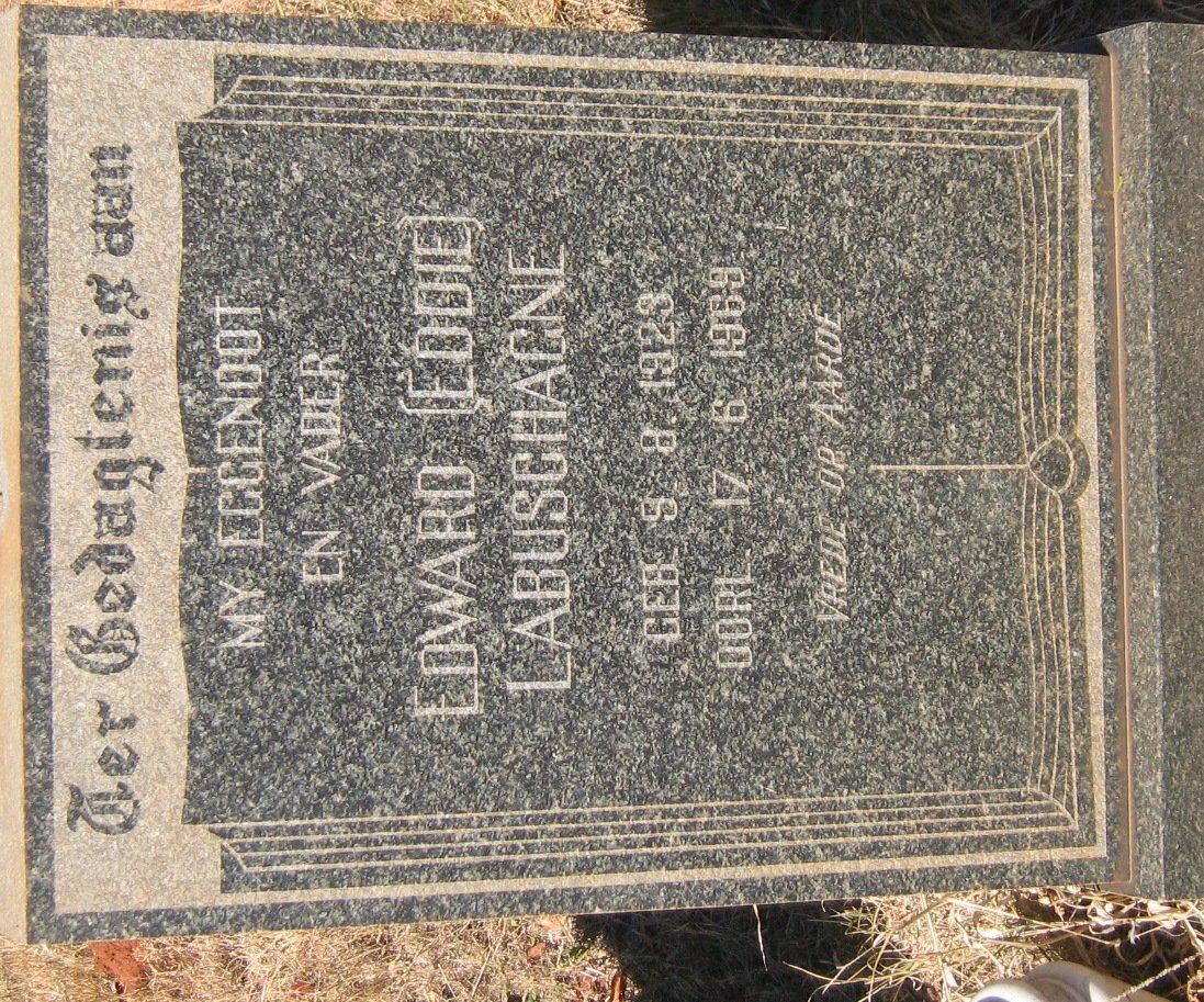 LABUSCHAGNE Edward 1923-1969