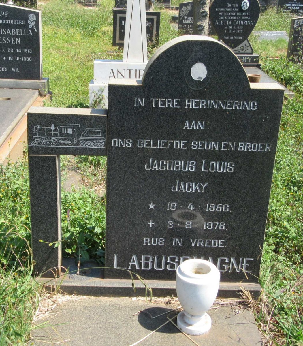 LABUSCHAGNE Jacobus Louis 1956-1978