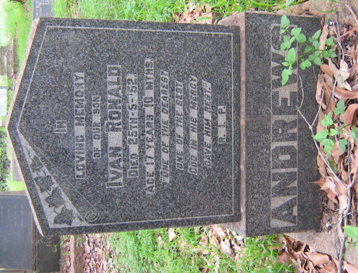 LAY Jimmy 1907-1973 :: ANDREWS Ivan Ronald -1952