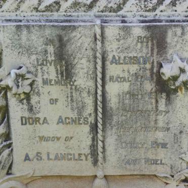 LANGLEY Dora Agnes nee ALLISON 1874-1948