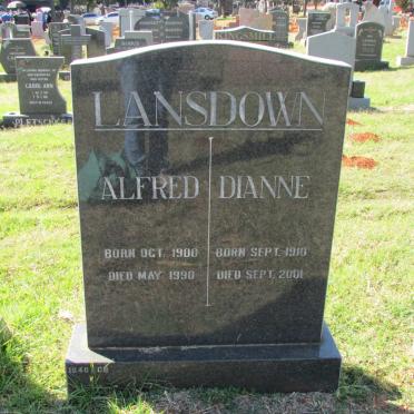 LANSDOWN Alfred 1900-1990 &amp; Dianne 1910-2001