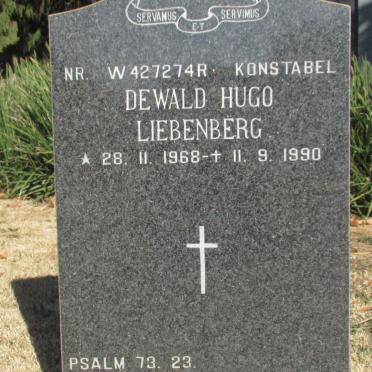 LIEBENBERG Dewald Hugo 1968-1990