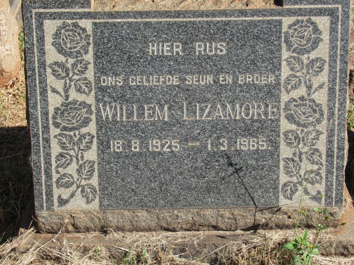 LIZAMORE Willem 1925-1965