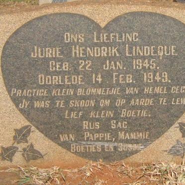 LINDEQUE Jurie Hendrik 1945-1949