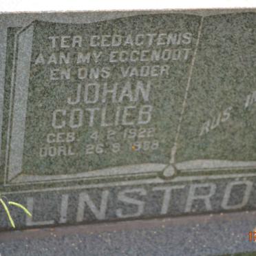 LINSTRÖM Johan Gotlieb 1922-1988