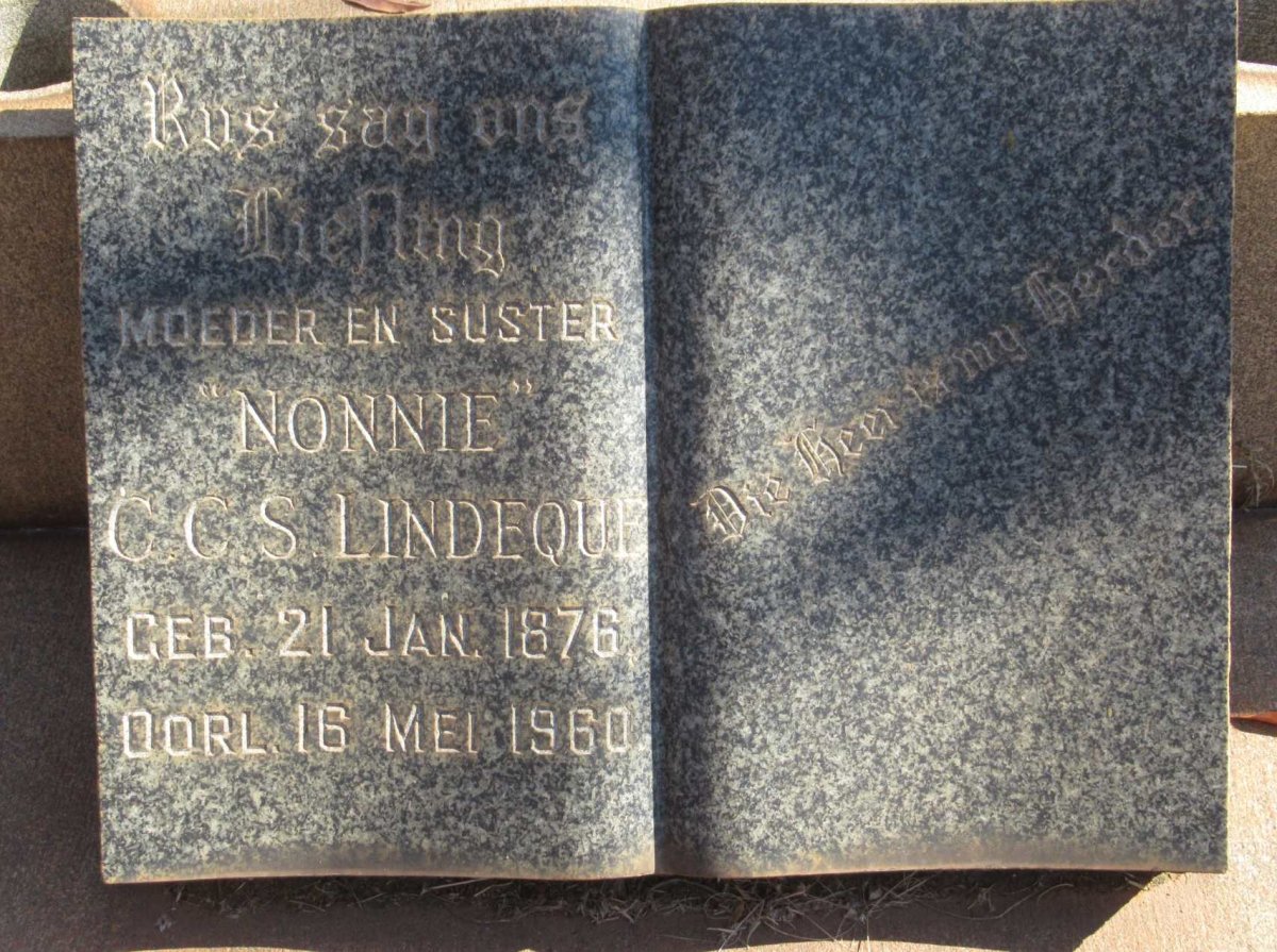 LINDEQUE C.C.S. 1876-1960