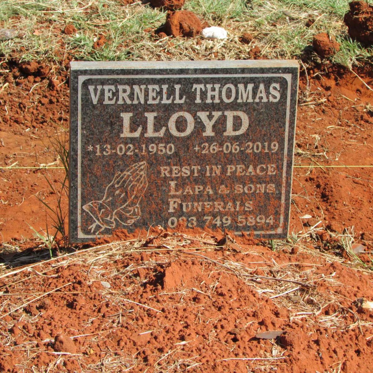 LLOYD Vernell Thomas 1950-2019