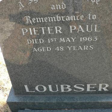 LOUBSER Pieter Paul -1963