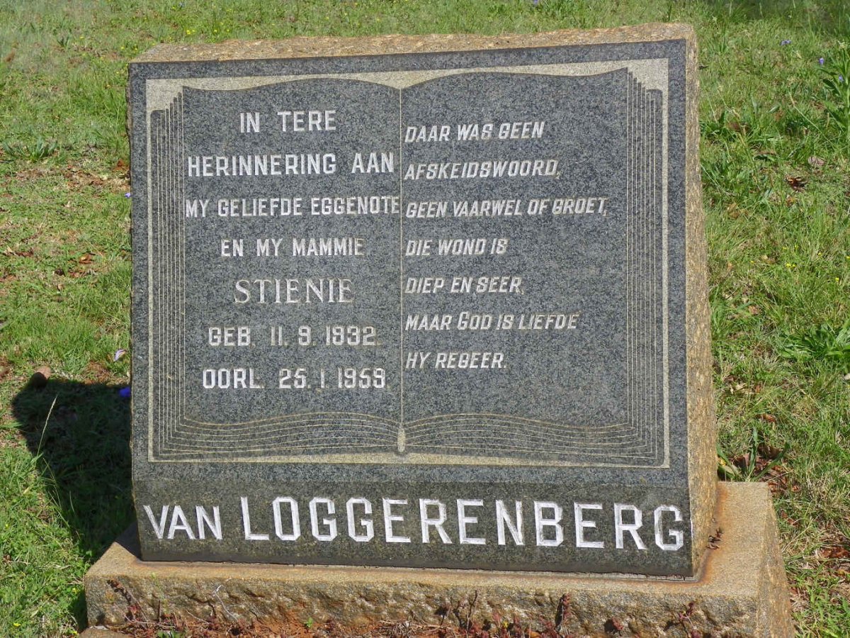 LOGGERENBERG Stienie, van 1932-1959