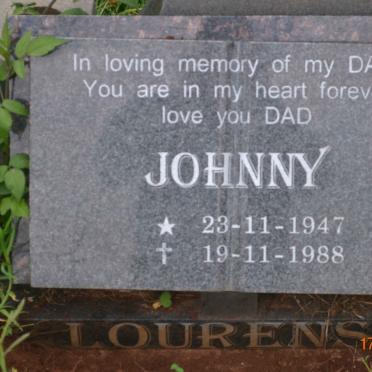LOURENS Johnny 1947-1988