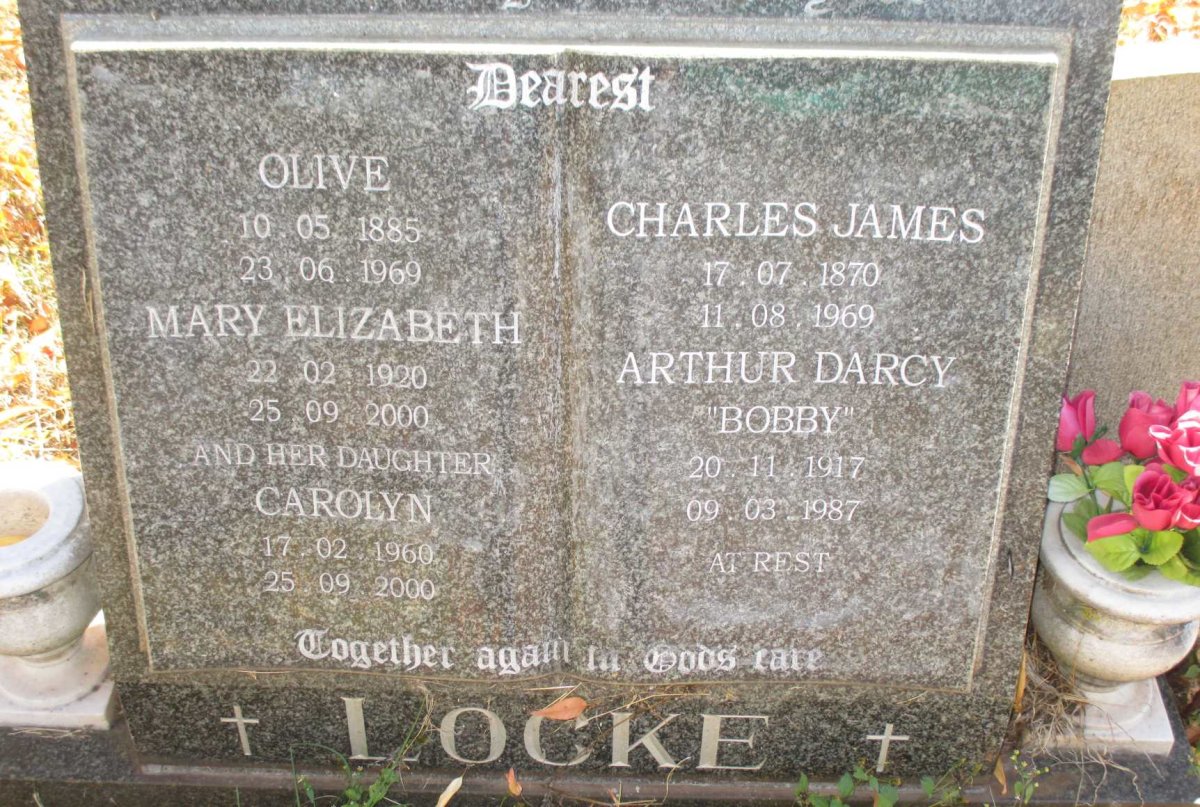 LOCKE Charles James 1870-1969 &amp; Olive 1885-1969