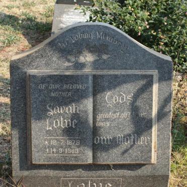 LOWE Sarah 1879-1963
