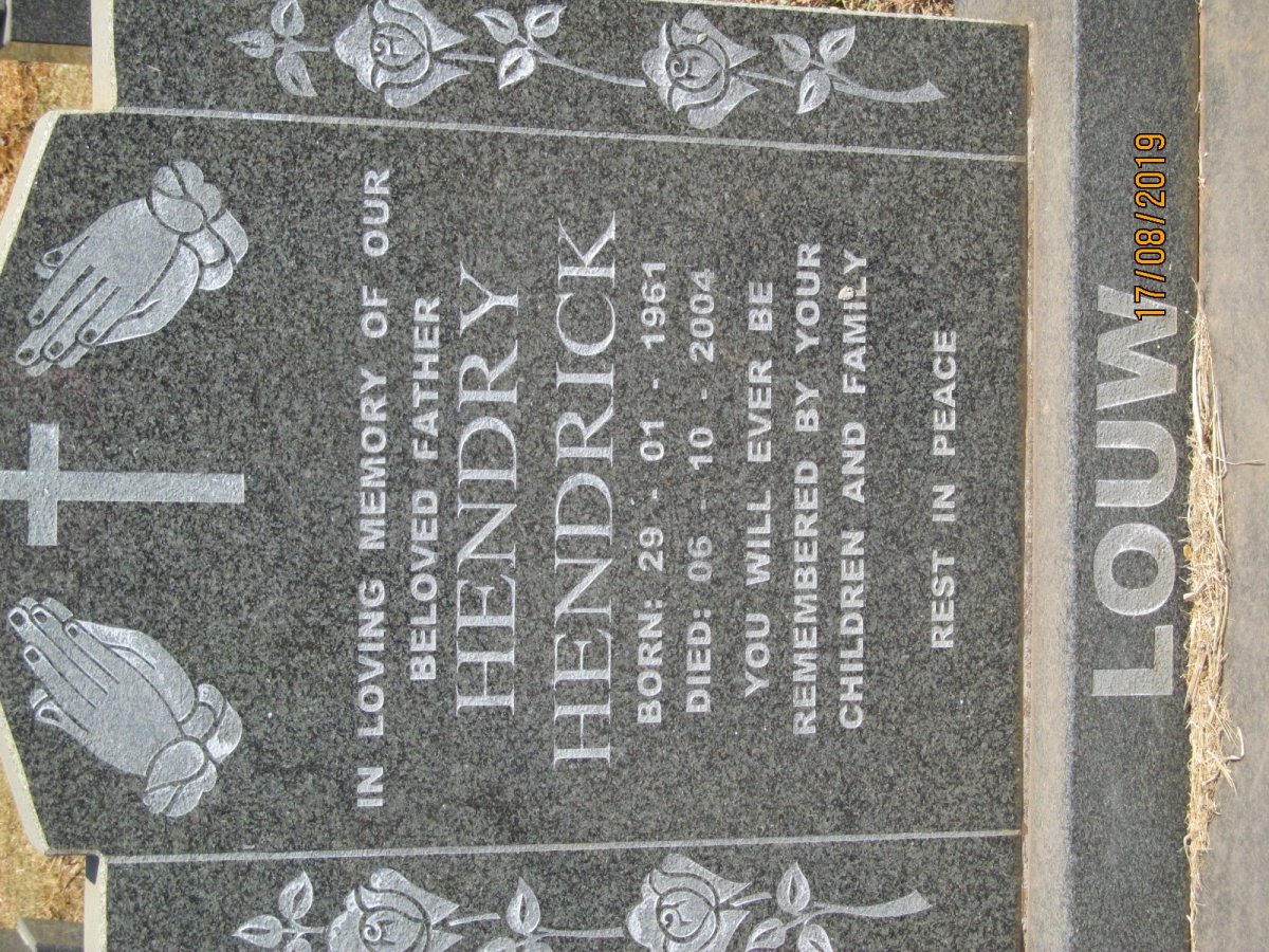 LOUW Hendry Hendrick 1961-2004