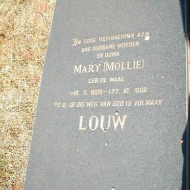LOUW Mary nee de WAAL 1899-1982