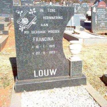 LOUW Francina 1914-1977