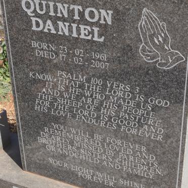 LOUW Quinton Daniel 1961-2007
