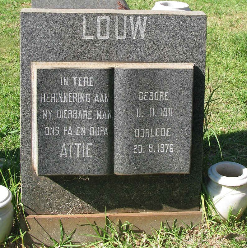 LOUW Attie 1911-1976