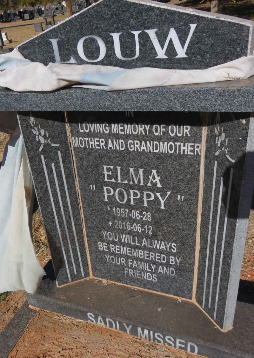 LOUW Elma 1957-2016