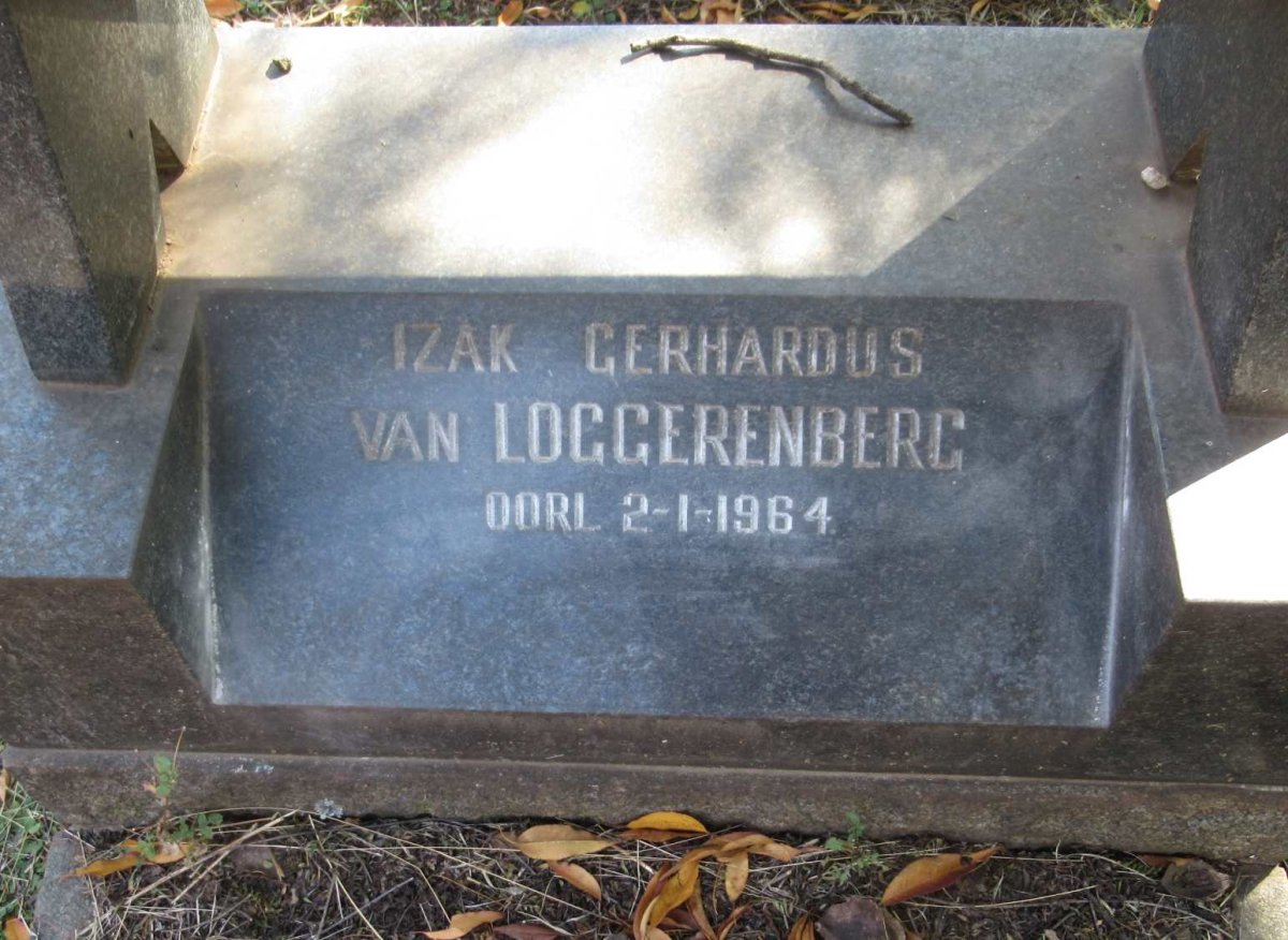 LOGGERENBERG Izak Gerhardus, van  -1964