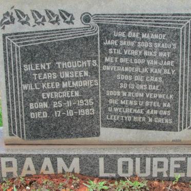 LOURENS Braam 1935-1983