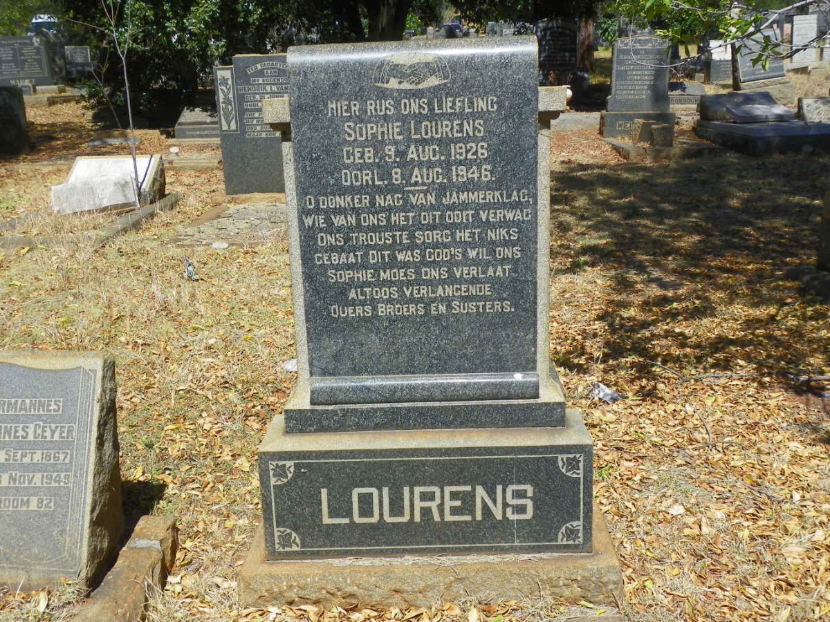 LOURENS Sophie 1926-1946