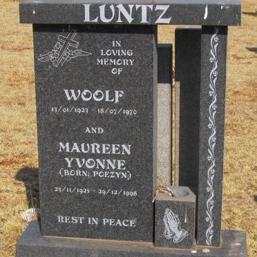 LUNTZ Woolf 1923-1970 &amp; Maureen Yvonne POEZYN 1925-1998