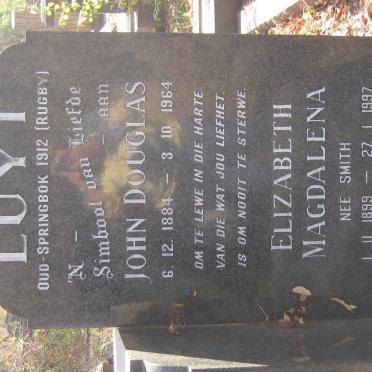 LUYT John Douglas 1884-1964 &amp; Elizabeth Magdalena SMITH 1899-1997