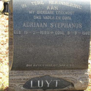 LUYT Adriaan Stephanus 1898-1962