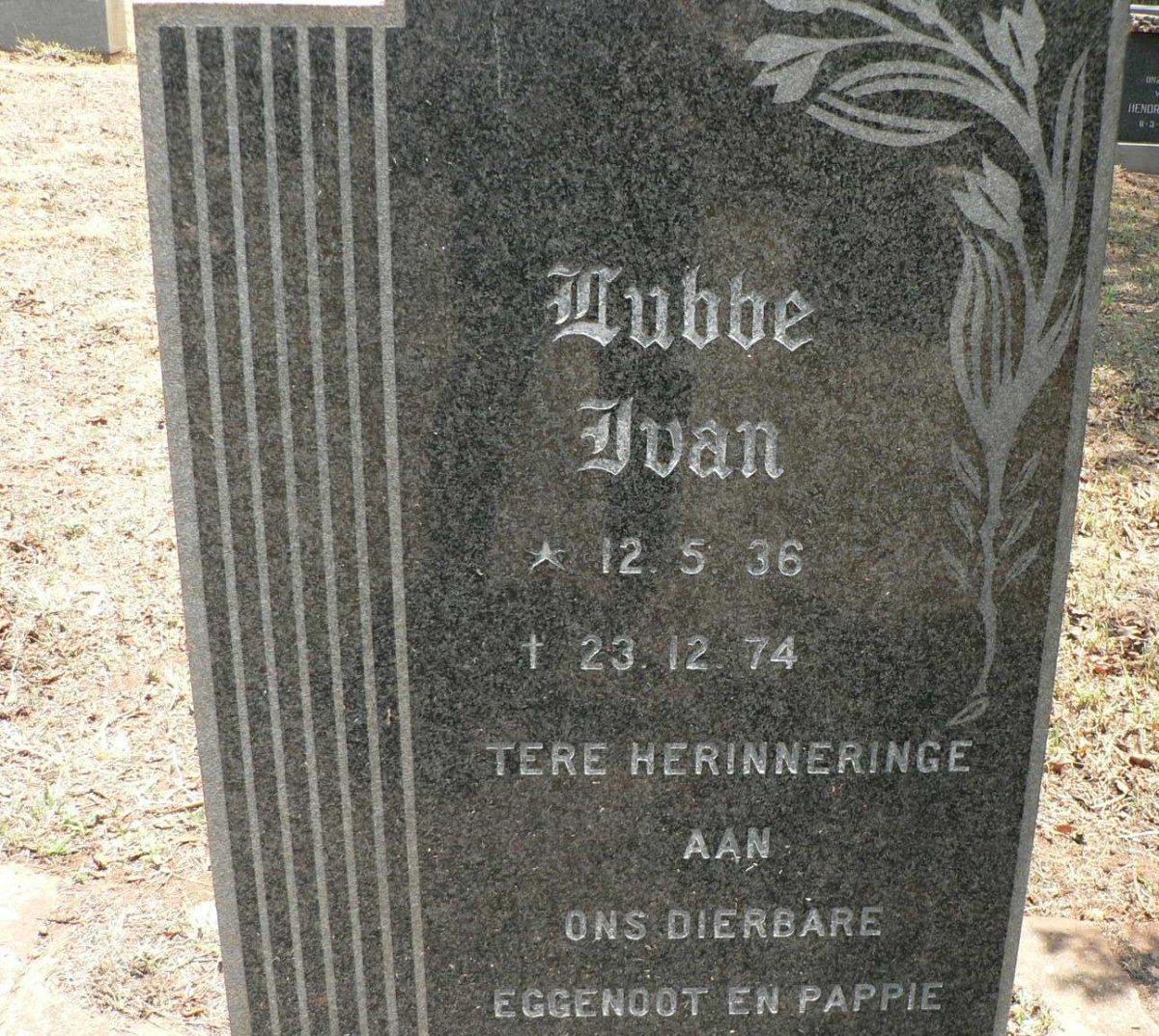 LUBBE Ivan 1936-1974