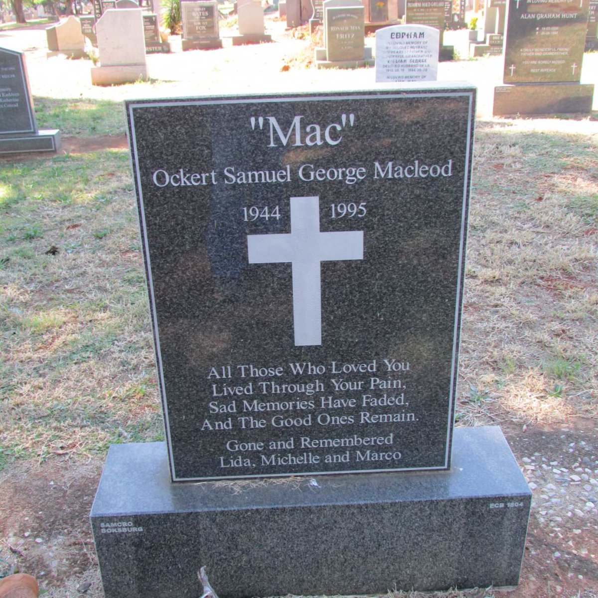 MACLEOD Ockert Samuel George 1944-1995