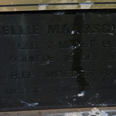 MAARSCHALK Oswald 1926-2011 &amp; Nellie 1936-2006 :: MAARSCHALK Ossie 1961-1989