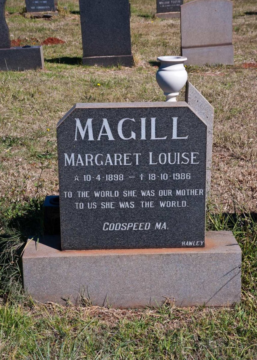 MAGILL Margaret Louise 1898-1986