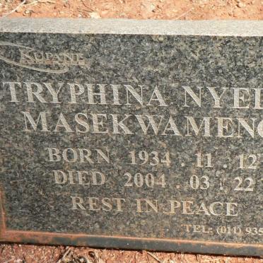 MASEKWAMENG Tryphina Nyela 1934-2004