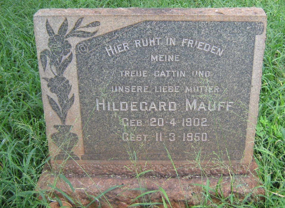 MAUFF Hildegard 1902-1950