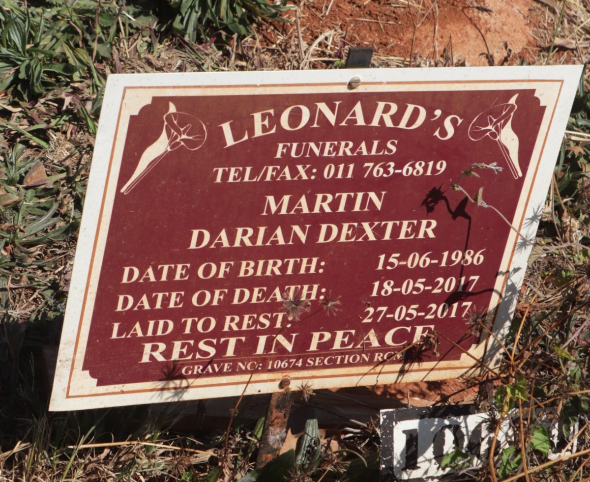 MARTIN Darian Dexter 1986-2017