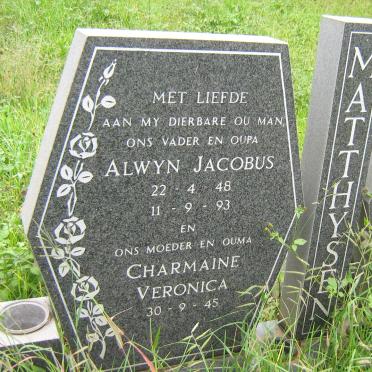 MATTHYSEN Alwyn Jacobus 1948-1993 &amp; Charmaine Veronica 1945-