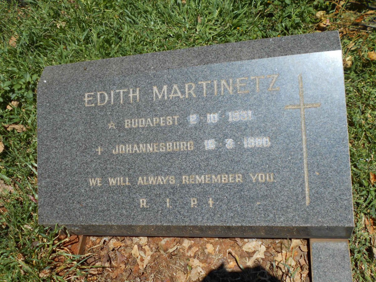 MARTINETZ Edith 1931-1980