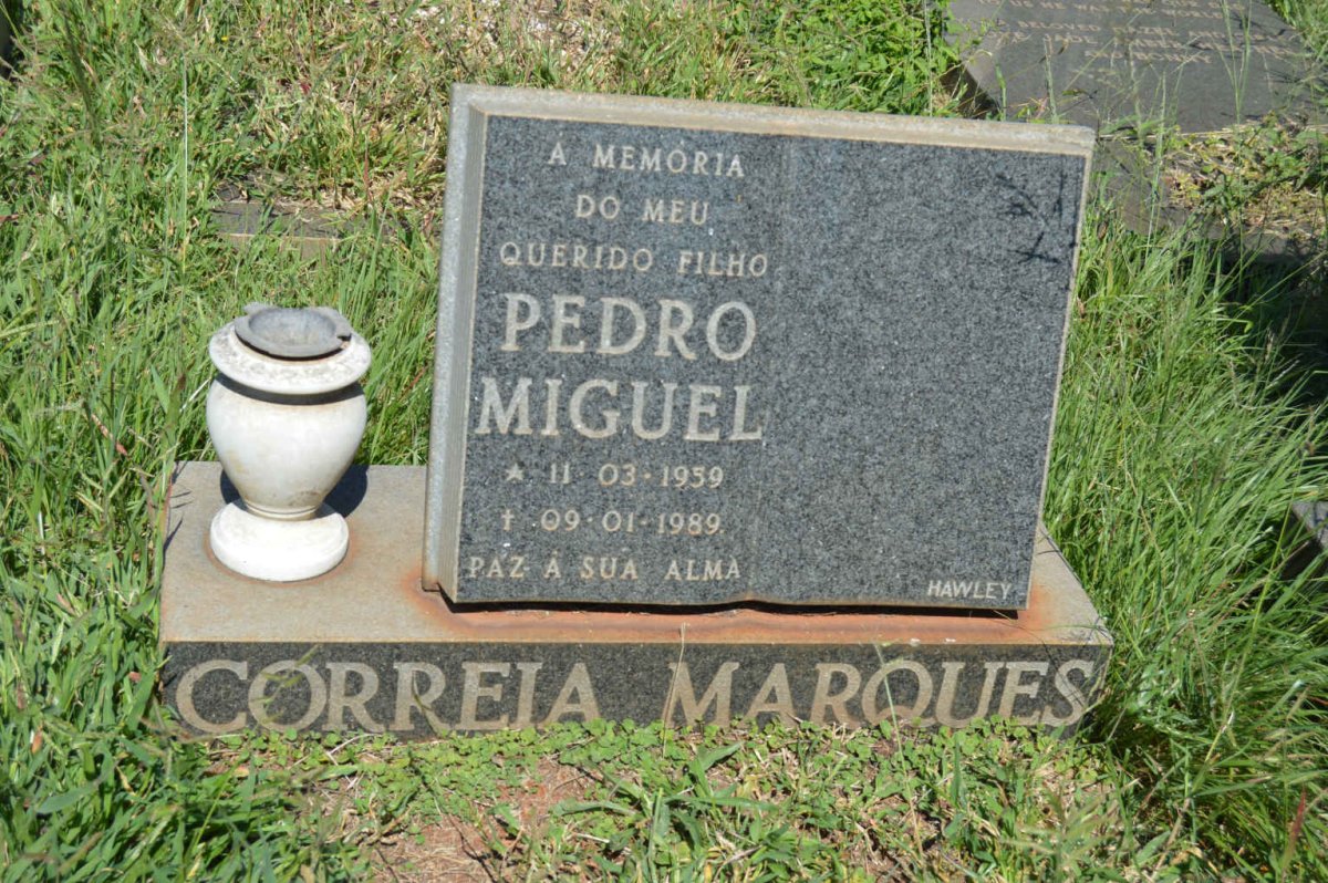 MARQUES Pedro Miguel, CORREIA 1959-1989